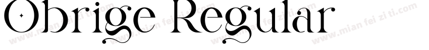 Obrige Regular字体转换